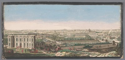 Utsikt över staden Paris sett från observatoriet Allmän bild av staden Paris, prize de la hauteur de l