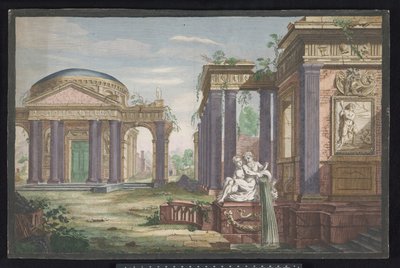 Utsikt över ett korintiskt tempel Vue d