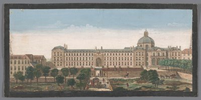 Utsikt över Hôpital de la Salpêtrière i Paris Vue de l