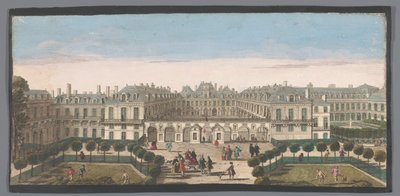 Utsikt över Palais Royal i Paris Vûë du Palais Royal (titel på objekt) av Anonymous