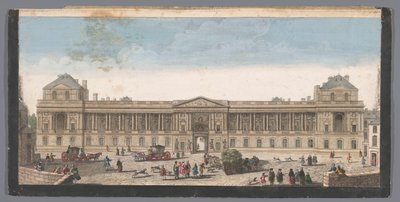 Utsikt över Palais du Louvren i Paris av Anonymous