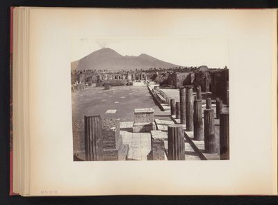 Utsikt över Piazza del Foro i Pompeji, Italien av Anonymous