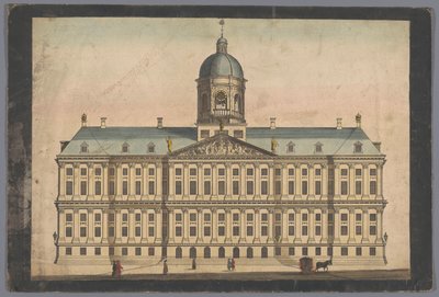 Utsikt över stadshuset i Amsterdam av Anonymous