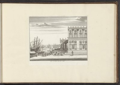 Utsikt över Palace of Cardinal Montalto i Neapel Palais du Cardinael Mont Alto i Neapel (titel på objekt) Palats och monument i Venedig, Livorno, Neapel och Rom (serietitel) av Anonymous