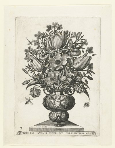 Grotesk vas med blommor Vaser med blommor (serietitel) av Anonymous