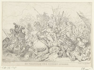 Battle of the Golden Spurs, 1302 The Battle of the Golden Spurs (titel på objekt) av Anonymous