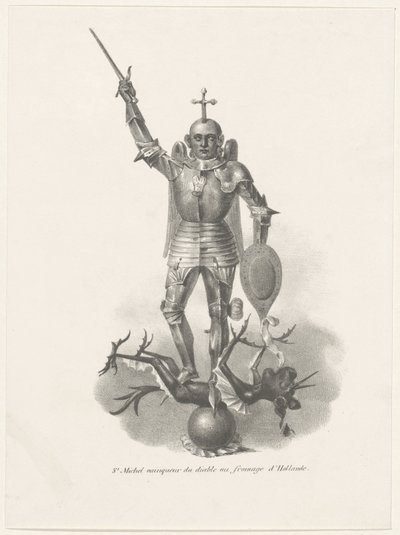 Saint Michael erövrar djävulen med holländsk ost, 1830 St. Michel vainqueur du diable au fromage d