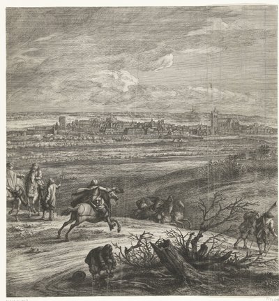 Franska armén före Yperen (mittsidan), 1678 av Anonymous