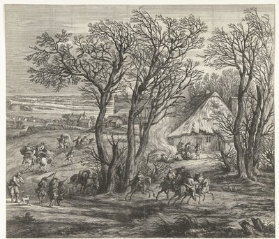 Franska armén före Yperen (högra arket), 1678 av Anonymous