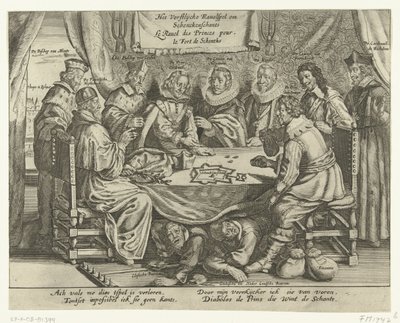 Spelet kring Schenkenschans, 1635-1636 The Royal Ravel Game around Schenckenschants / Le Ravel des Princes pour le Fort de Schentks (titel på objektet) av Anonymous