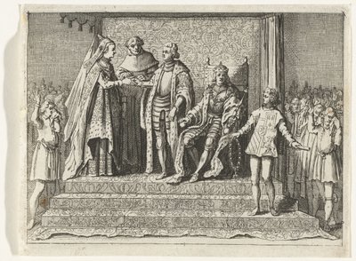 Äktenskap mellan Jacoba van Beieren och Frank van Borselen, 1434 av Anonymous