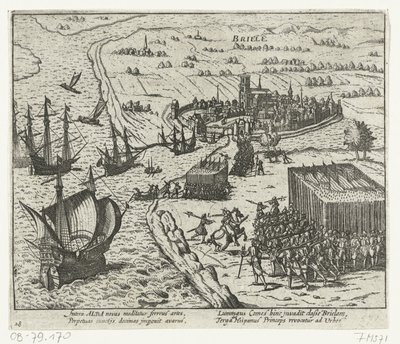 Tillfångatagandet av Den Briel av vattentiggarna, 1572 av Anonymous
