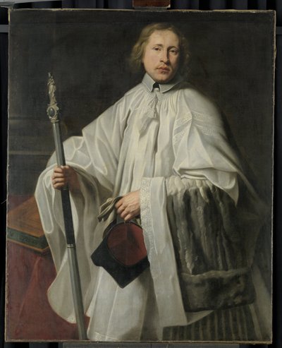 Jacobus Govaerts (f. 1635/36). Utnämnd till ceremonimästare och kontorist i kapitlet i Antwerpen 1661. av Anonymous