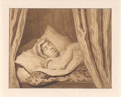 Lady Johanna van Weede på sin dödsbädd av Anonymous
