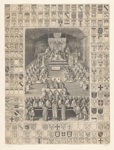 Charles I öppnar parlamentets session 1628 av Anonymous