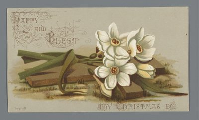 Julkort för 1882 från Louise E. Jaceard till Mrs. Six av Anonymous
