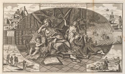 South Seas Companys klagomål, 1720 The Zuidzé Company reser sig till toppen av vinden / nu beklagar sin förlust med en oroad varelse (titel på objektet) The Great Scene of Folly (serietitel) av Anonymous