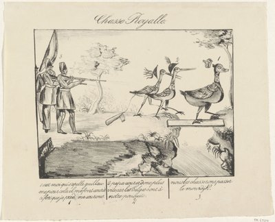 Kunglig yacht, 1830 Chasse Royalle (titel på objekt) av Anonymous