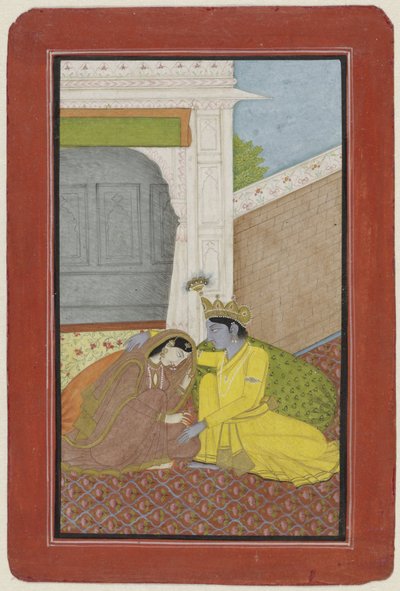 Krishna en Radha av Anonymous