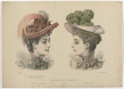 Le Journal des Modistes, 1892-11-1, nr. 1916: Modes de Julia Coll (...) av Anonymous