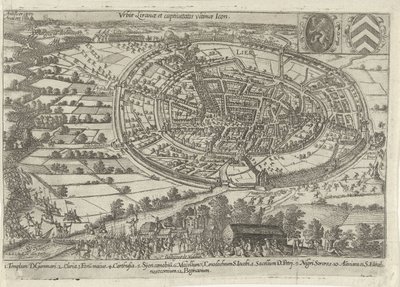 Lier tillfångatagen och övergiven av statens armé, 1595 Urbis Liranae et captivitatis ultimae-ikon (titel på objekt) av Anonymous
