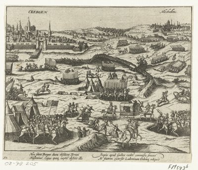 Ludvig av Nassau lämnar Bergen 1572 av Anonymous