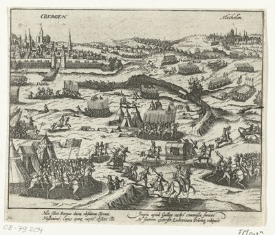 Ludvig av Nassau lämnar Mons, 1572 av Anonymous