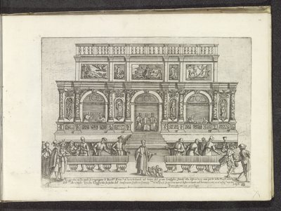 Loggetta del Sansovino på San Marcoplein i Venedig Scènes uit het Venetiaanse leven (serietitel) Habiti d