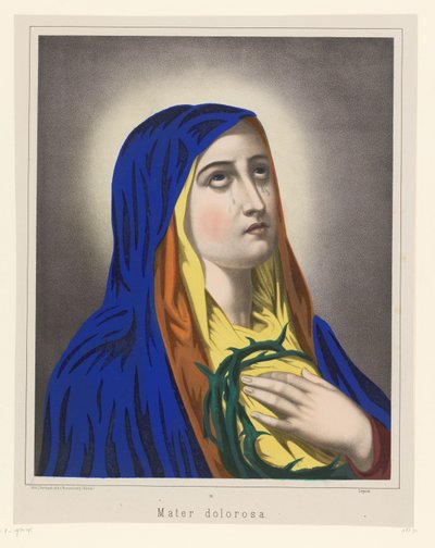 Maria als Mater Dolorosa Mater Dolorosa (titel på objekt) av Anonymous