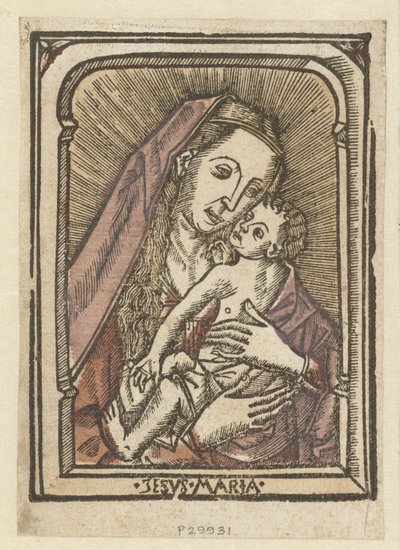 Maria träffade snäll Jesus Maria (titel på objekt) av Anonymous