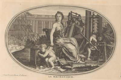 Mekanisk Mekanik (titel på objekt) Cabinet of Fine Arts, eller Samling av de vackraste trycken, graverade efter originalmålningarna (...) (serietitel) av Anonymous