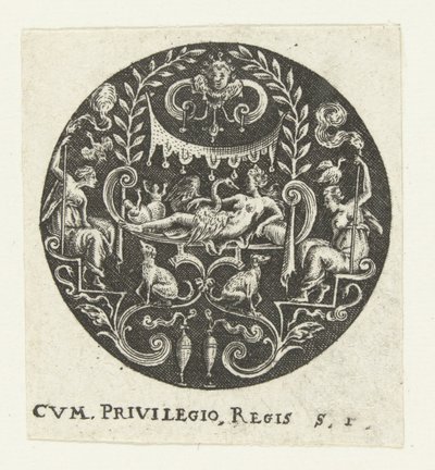 Medaljong med Leda av Anonymous