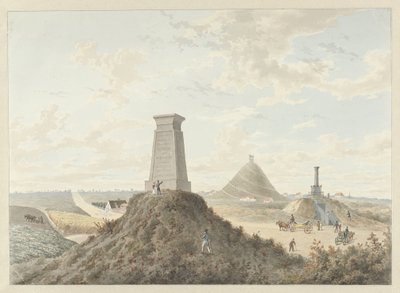Monument vid Waterloo, 1815 av Anonymous