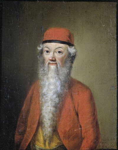 Naivt eller karikerat porträtt av Jean-Etienne Liotard vid en ålder av cirka 54 år av Anonymous