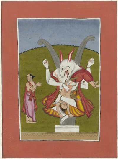 Narasimha (inkarnation av Vishnu som man-lejon) Avatars of Vishnu (serietitel) av Anonymous