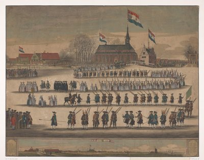 Procession i Jisp vid installationen av William V 1766 av Anonymous