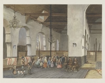 Mottagning av veenendalarna i Geertekerk i Utrecht, 1855 av Anonymous