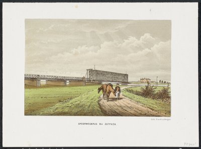Gamla IJssel-bron nära Zutphen, 1865 Järnvägsbron vid Westervoort (titel på objekt) Main Railway Bridges i Nederländerna (serietitel) av Anonymous