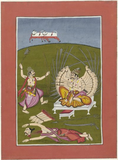 Parasurama (Inkarnation av Vishnu som Rama-med-en-yxa) Avatars of Vishnu (serietitel) av Anonymous