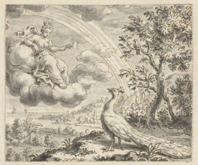 Peacock klagar till Juno Design för illustrationer för en utgåva av Jean de la Fontaines Fables (serietitel) av Anonymous