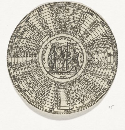 Medalj med emblem och namnen på spanska kungar av Anonymous