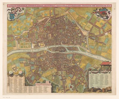 Plattgrund från Paris Lethetia of Paris, den nyaste metropolen i hela Gallien (...) (titel på objekt) av Anonymous
