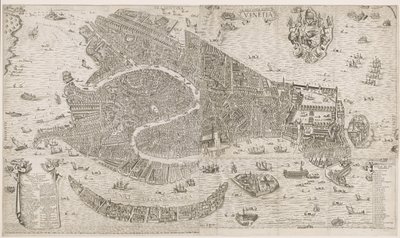 Karta över Venedig Venedig (titel på objekt) av Anonymous