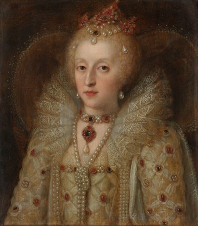 Porträtt av Elizabeth I, drottning av England, 1550-99 av Anonymous