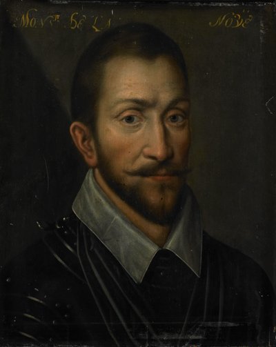 Porträtt av François de la Noue, Lord of Teligny, med tillnamnet Bras de Fer och Bayard-hugenoten av Anonymous