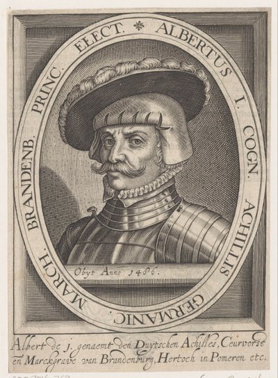 Porträtt av Albrecht III Achilles, kurfurste av Brandenburg av Anonymous