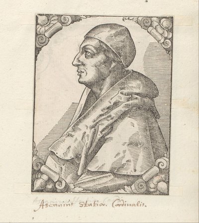 Porträtt av Ascanio Sforza av Anonymous