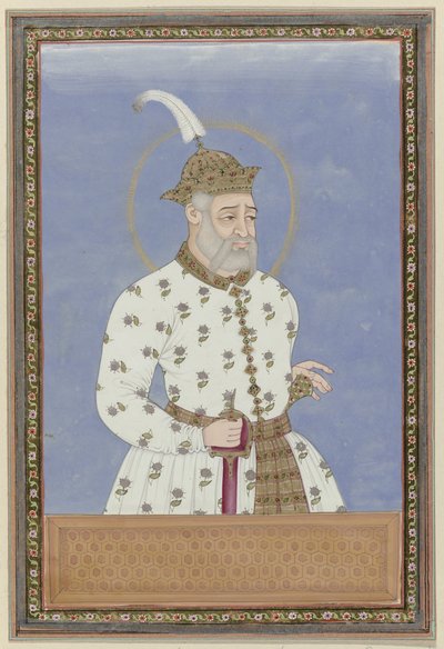 Porträtt av Bara Malik; han var förste vesir av sultanen som styrde staden Bidar (?); senare blev han härskare över Golconda och grundade Golconda av Anonymous