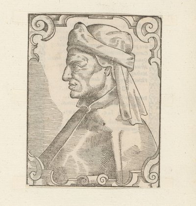Porträtt av Bartolus van Sassoferrato av Anonymous