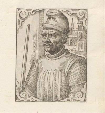 Porträtt av Cabrinus Fondalius av Anonymous